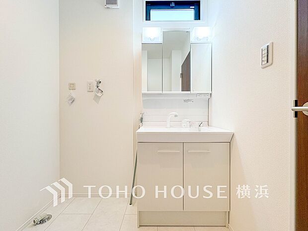 一日の始まりと終わりを心地よく演出してくれる、多彩な機能が備えられたパウダールーム。