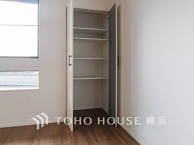 住まいの快適性を左右する収納は欲しい場所に使い勝手のよい収納を確保しています。