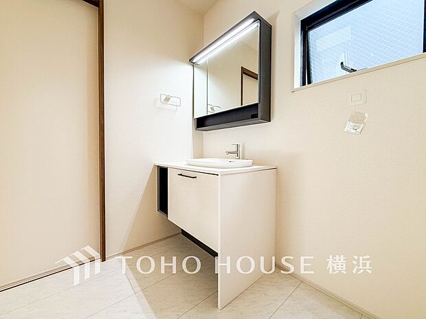 一日の始まりと終わりを心地よく演出してくれる、多彩な機能が備えられたパウダールーム。