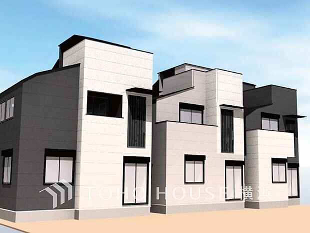 訪れる人の記憶に残るスタイリッシュな邸宅。（パースはイメージのため実際と色柄が異なる場合があります）