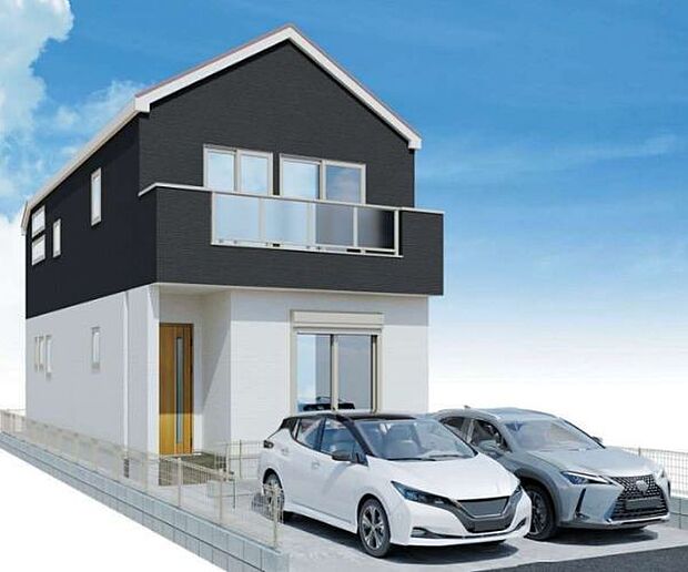 訪れる人の記憶に残るスタイリッシュな邸宅。(パースはイメージのため実際と色柄が異なる場合があります)