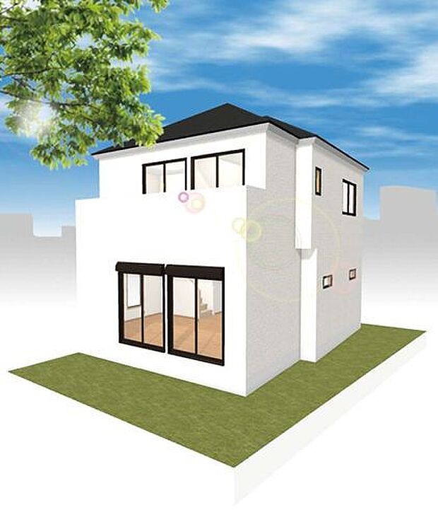 訪れる人の記憶に残るスタイリッシュな邸宅。(パースはイメージのため実際と色柄が異なる場合があります)