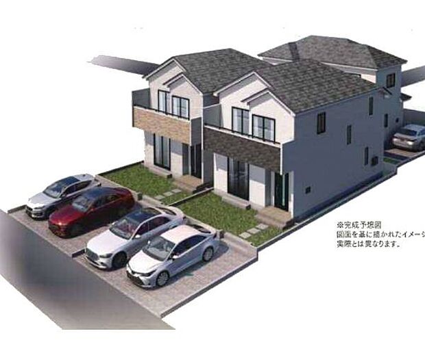 訪れる人の記憶に残るスタイリッシュな邸宅。(パースはイメージのため実際と色柄が異なる場合があります)