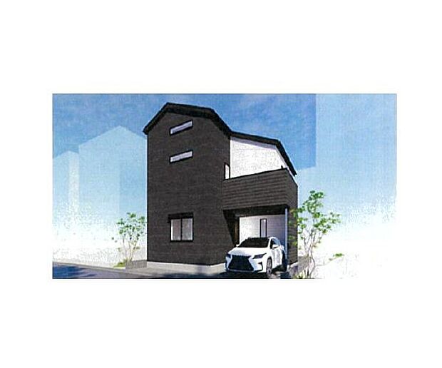 訪れる人の記憶に残るスタイリッシュな邸宅。（パースはイメージのため実際と色柄が異なる場合があります）