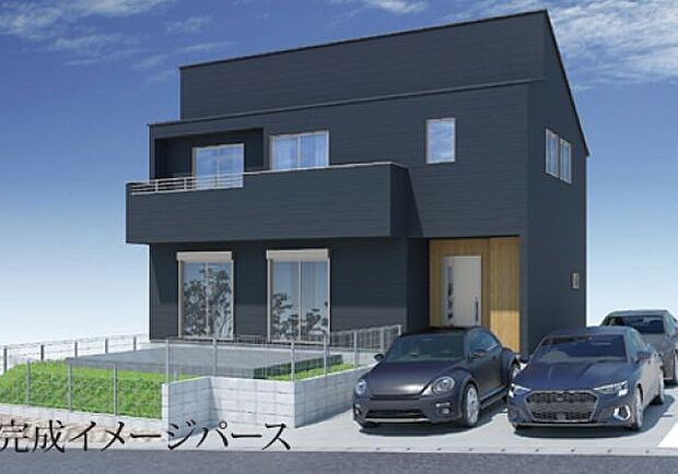 訪れる人の記憶に残るスタイリッシュな邸宅。(パースはイメージのため実際と色柄が異なる場合があります)