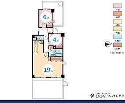 東戸塚光の街 2LDKの間取図画像
