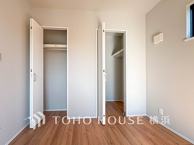 たっぷりとした収納スペース。荷物の多いご家族も安心です。