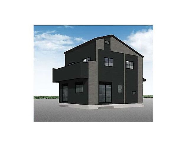 訪れる人の記憶に残るスタイリッシュな邸宅。（パースはイメージのため実際と色柄が異なる場合があります）