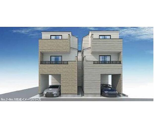 訪れる人の記憶に残るスタイリッシュな邸宅。（パースはイメージのため実際と色柄が異なる場合があります）