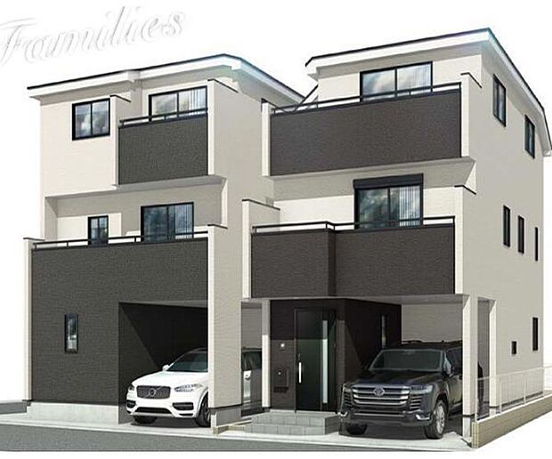 訪れる人の記憶に残るスタイリッシュな邸宅。(パースはイメージのため実際と色柄が異なる場合があります)