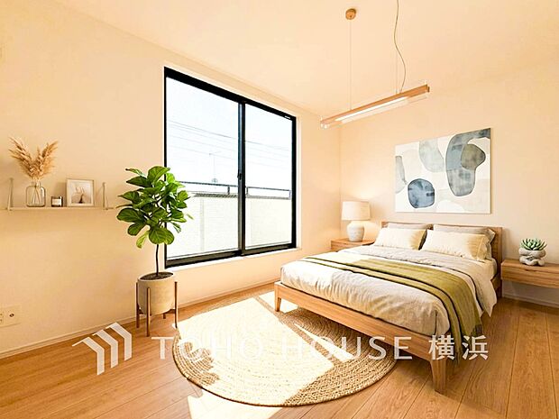 穏やかな寛ぎを届ける上質仕様のゆとりあるお部屋。心豊かにできるプライベート空間(家具はAI加工です)