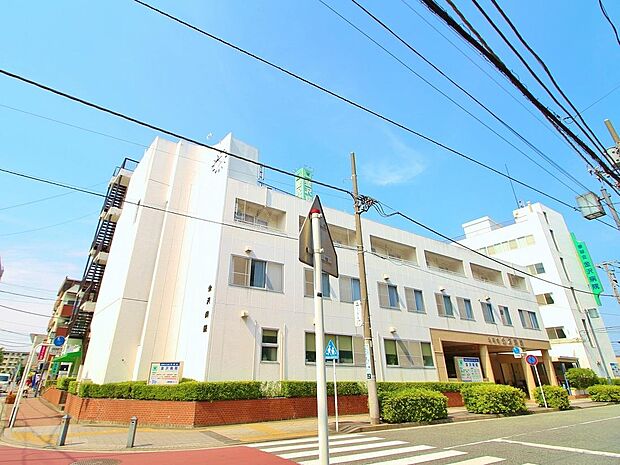 医療法人社団景翠会金沢病院　650m　専門医が多く、親切な印象。手術実績も多数あり、リハビリにも力を入れている、安心できる総合病院です。 