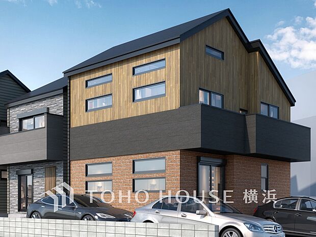 訪れる人の記憶に残るスタイリッシュな邸宅。(パースはイメージのため実際と色柄が異なる場合があります)