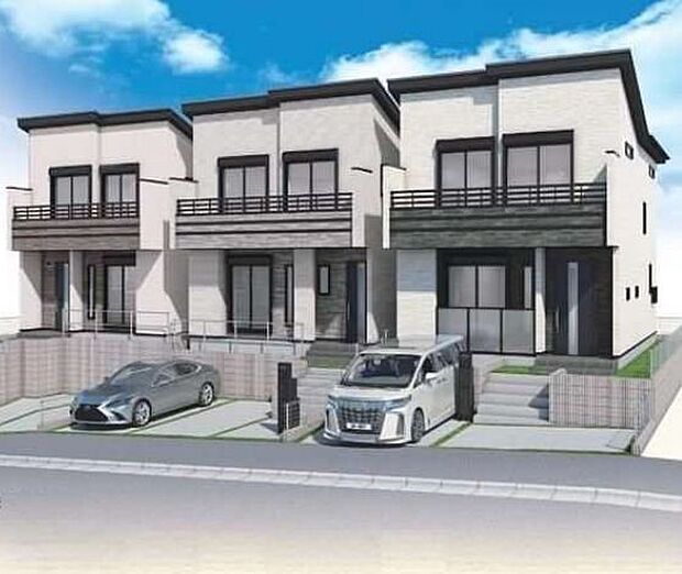 訪れる人の記憶に残るスタイリッシュな邸宅。(パースはイメージのため実際と色柄が異なる場合があります)