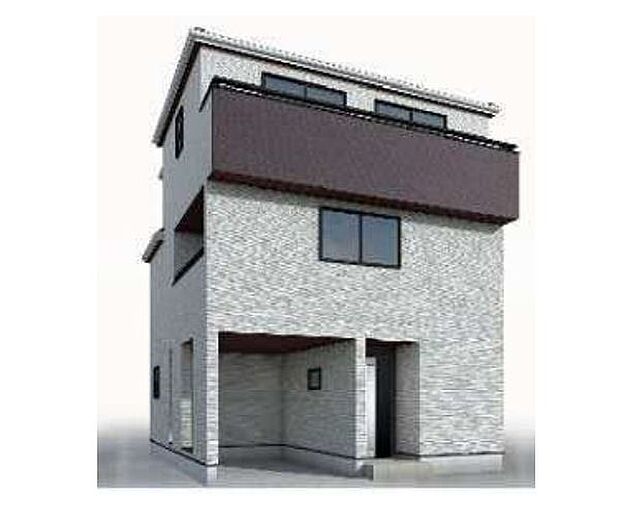 訪れる人の記憶に残るスタイリッシュな邸宅。(パースはイメージのため実際と色柄が異なる場合があります)