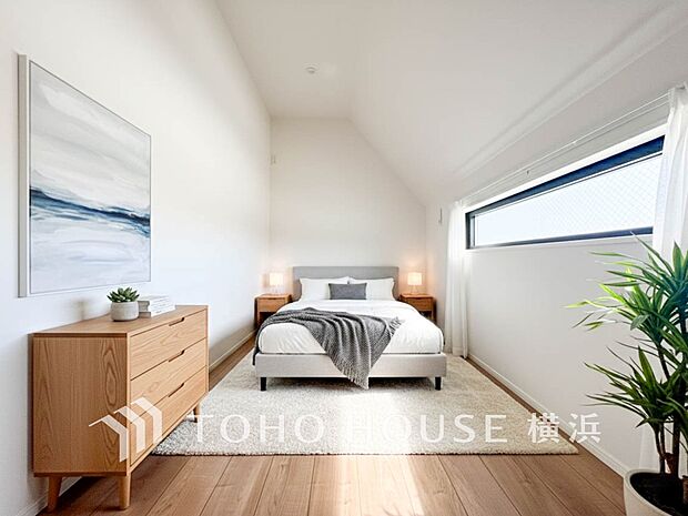 子供部屋や書斎にちょうどよい広さになっています。(家具はAI加工です)