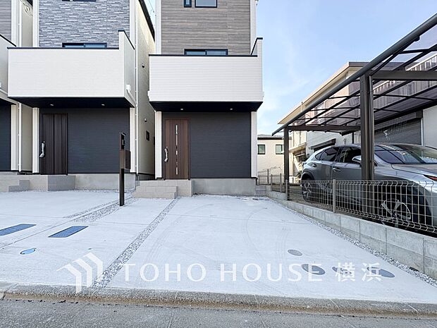 カースペース付きで豊かなカーライフも。