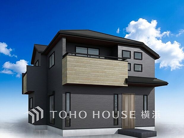 訪れる人の記憶に残るスタイリッシュな邸宅。(パースはイメージのため実際と色柄が異なる場合があります)