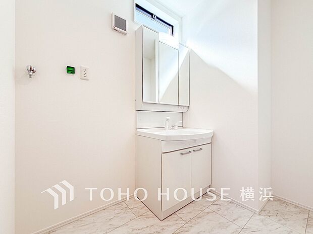 ご家族の1日が始まり、1日の終わりを締めくくる洗面空間。