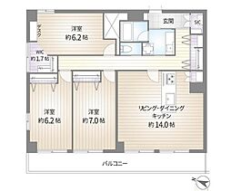 反町ステーションハイツ 3LDKの間取図画像