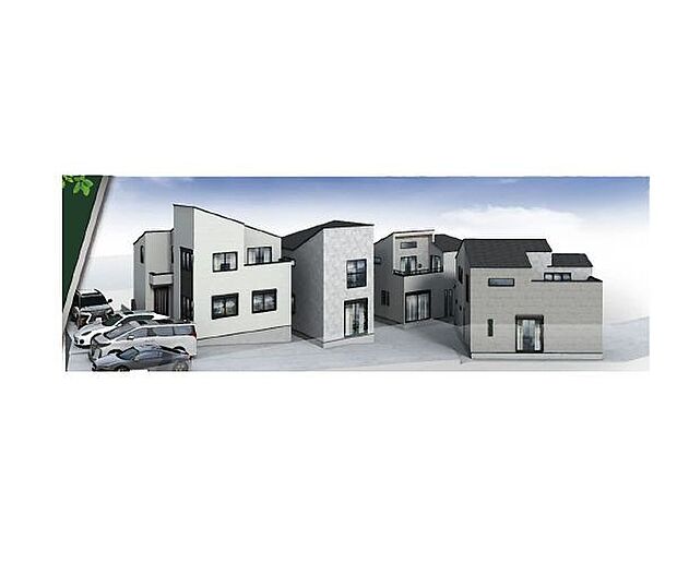 訪れる人の記憶に残るスタイリッシュな邸宅。（パースはイメージのため実際と色柄が異なる場合があります）