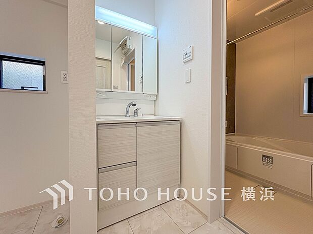 一日の始まりと終わりを心地よく演出してくれる、多彩な機能が備えられたパウダールーム。