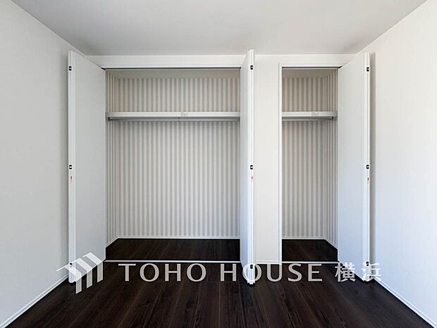 たっぷりとした収納スペース。荷物の多いご家族も安心です。