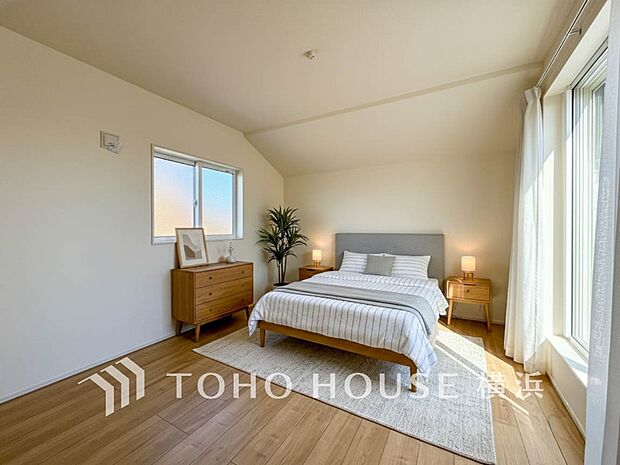 プライベートな自分時間を快適に過ごせるお部屋。(家具・家電・装飾品はAI画像です)