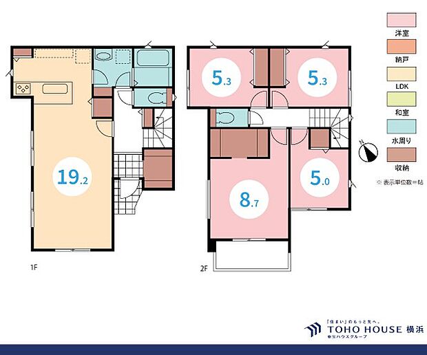 4LDK 建物面積107.44m2 土地面積107.54m2