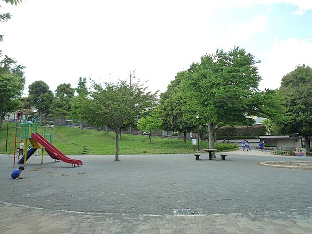 柏町丸山公園 80m 住宅街のなかにある公園です。遊具は滑り台、ブランコ、鉄棒と一揃えあります。