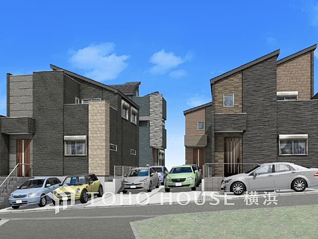 訪れる人の記憶に残るスタイリッシュな邸宅。(パースはイメージのため実際と色柄が異なる場合があります)