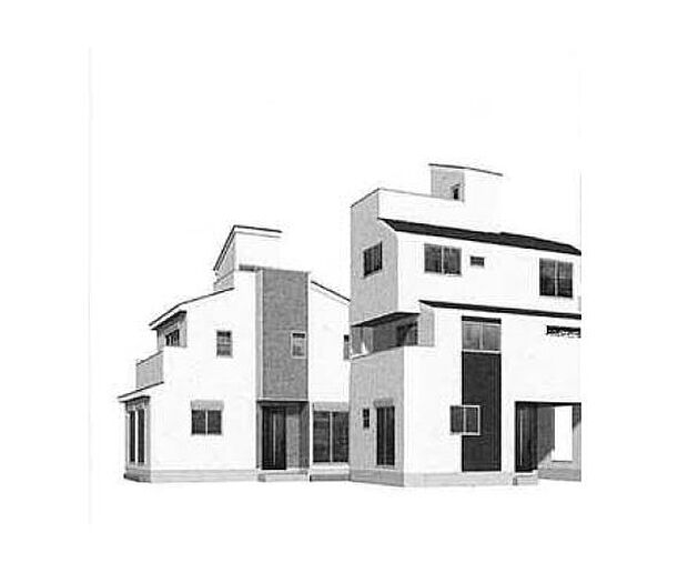 訪れる人の記憶に残るスタイリッシュな邸宅。(パースはイメージのため実際と色柄が異なる場合があります)