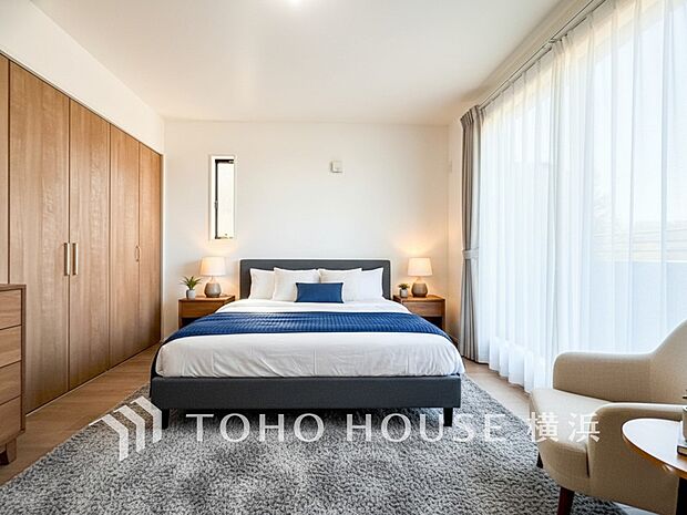 プライベートな自分時間を快適に過ごせるお部屋。(家具・装飾品等はAI加工です)