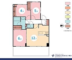 ナイスヒルズコート三ッ沢片倉 3LDKの間取図画像