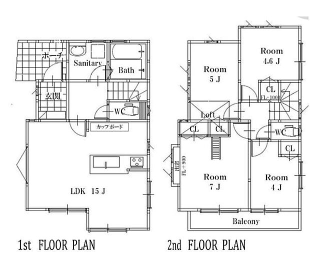 4LDK　土地面積79.84m2　建物面積81.2m2