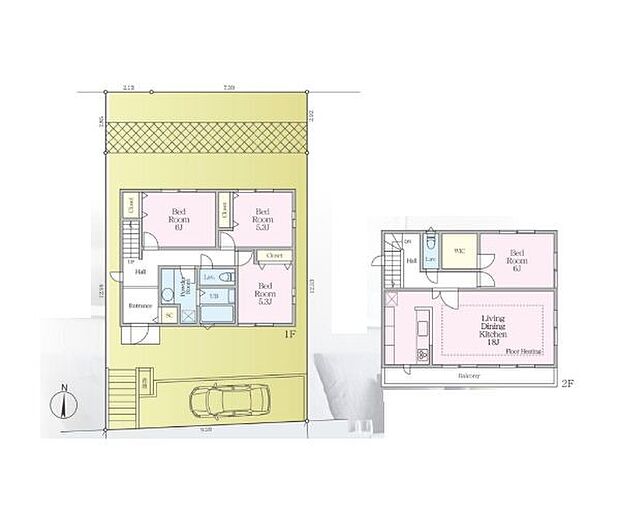 4LDK 土地面積179.52m2 建物面積104.34m2