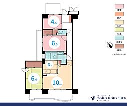 アークビュー金沢八景 3LDKの間取図画像