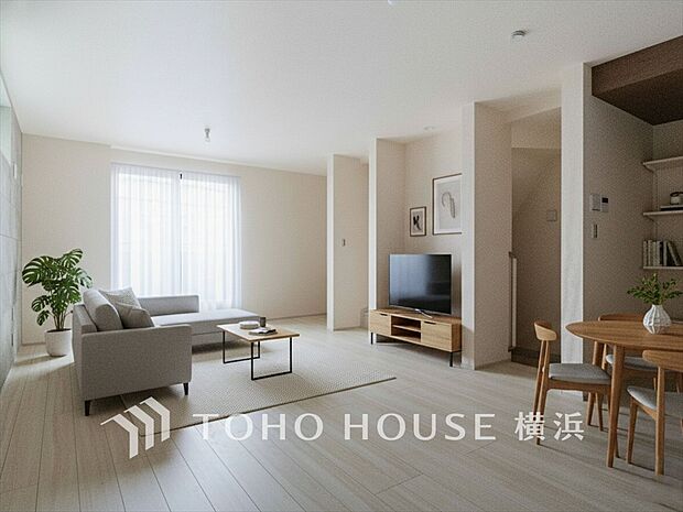 寛ぎとコミュニケーションを育む居心地のよい場所。（家具・装飾品はAI加工です）