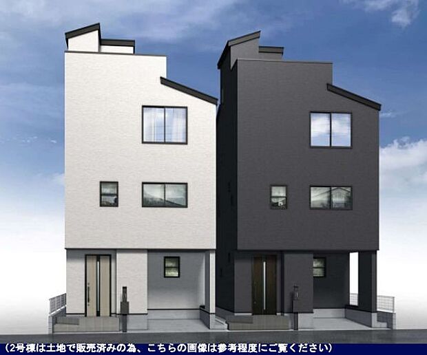 訪れる人の記憶に残るスタイリッシュな邸宅。(パースはイメージのため実際と色柄が異なる場合があります)