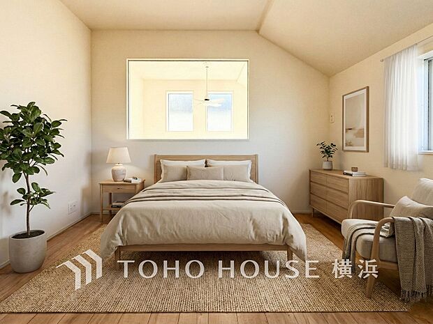 通風・採光にも優れ、プライベートな自分時間を快適に過ごせるお部屋。(家具・装飾品はAI加工です)