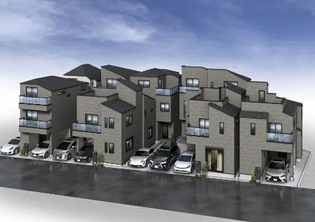 訪れる人の記憶に残るスタイリッシュな邸宅。(パースはイメージのため実際と色柄が異なる場合があります)