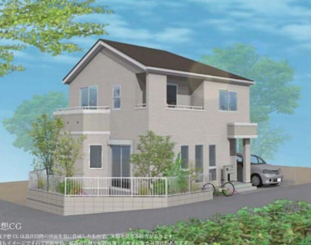 訪れる人の記憶に残るスタイリッシュな邸宅。(パースはイメージのため実際と色柄が異なる場合があります)