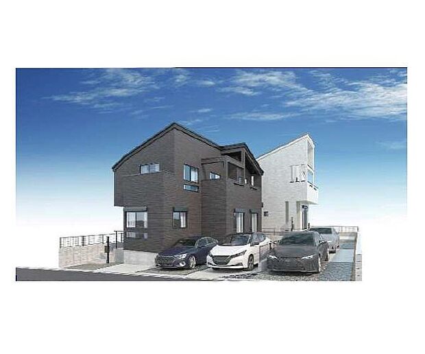 訪れる人の記憶に残るスタイリッシュな邸宅。(パースはイメージのため実際と色柄が異なる場合があります)