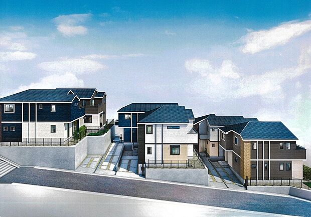 良質な環境に暮らす永住の邸がここに誕生。(パースはイメージのため実際と色柄が異なる場合があります)