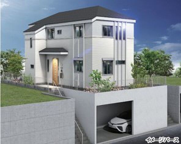 訪れる人の記憶に残るスタイリッシュな邸宅。(パースはイメージのため実際と色柄が異なる場合があります)