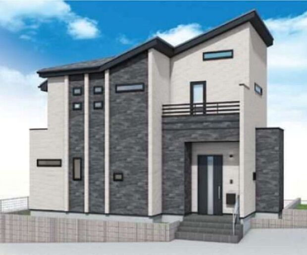 訪れる人の記憶に残るスタイリッシュな邸宅。(パースはイメージのため実際と色柄が異なる場合があります)