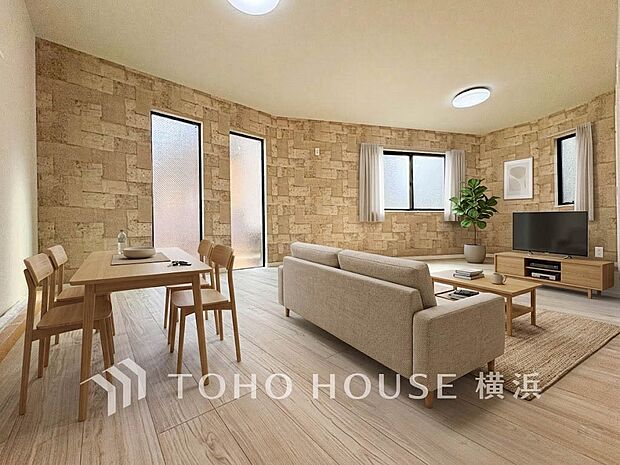 寛ぎとコミュニケーションを育む居心地のよい場所。(家具・装飾品はAI加工です)