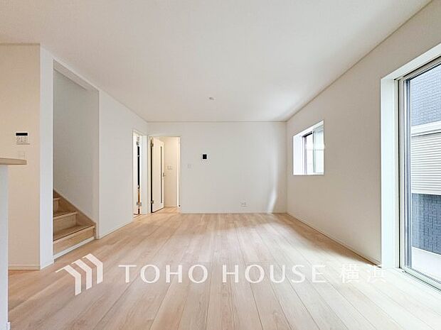 開放感あるリビングダイニング。ご家族とのんびりしたひと時を過ごせますね。