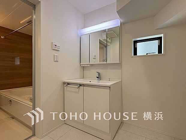 一日の始まりと終わりを心地よく演出してくれる、多彩な機能が備えられたパウダールーム。