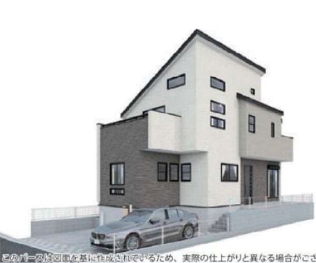 訪れる人の記憶に残るスタイリッシュな邸宅。(パースはイメージのため実際と色柄が異なる場合があります)